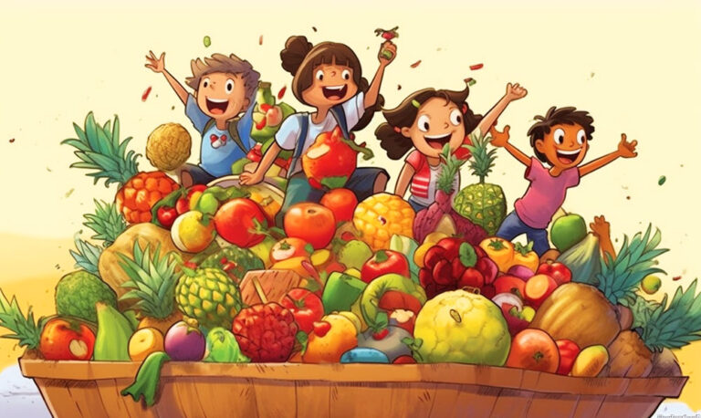 Colores del Huerto: Descubre y Colorea Frutas y Verduras