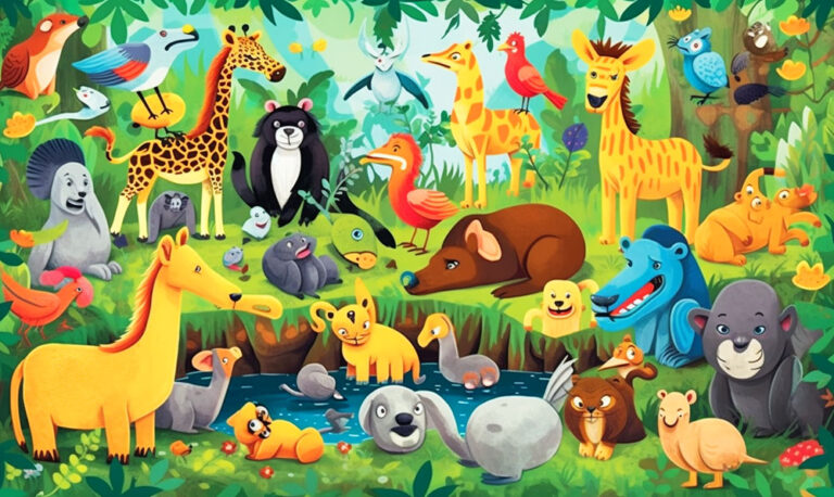 Safari en Crayones: Descubre Animales Salvajes