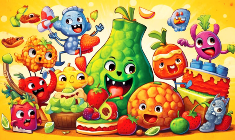 Huerto Mágico: Colorea tus Frutas y Verduras Favoritas